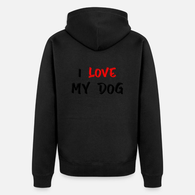 Hund Chien - Veste à capuche bio Premium Unisexe - noir