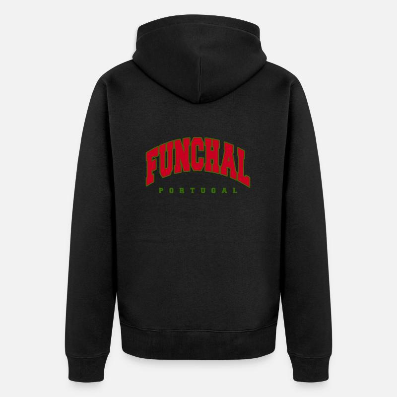 Funchal - Veste à capuche bio Premium Unisexe - noir