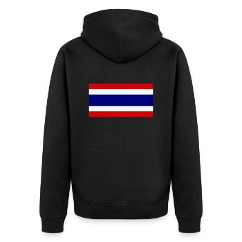 Thaïlande - Veste à capuche bio Premium Unisexe - noir - Dos - Nico (187cm)