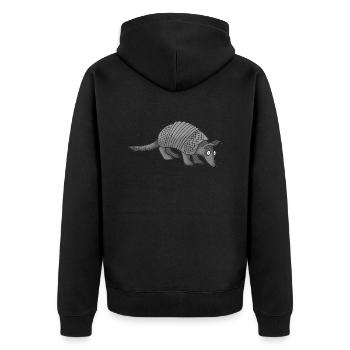 Tatou 2 - Veste à capuche bio Premium Unisexe - noir - Dos - Nico (187cm)