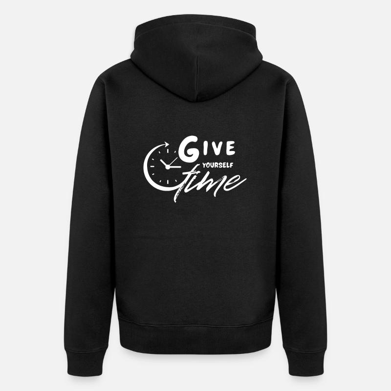 Donnez-vous du temps - Veste à capuche bio Premium Unisexe - noir