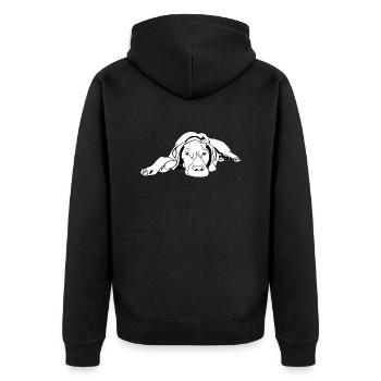 Pointeur German Shorthair - Veste à capuche bio Premium Unisexe - noir - Dos - Nico (187cm)