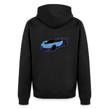 Voiture de sport Buga - Veste à capuche bio Premium Unisexe - noir - Dos - Nico (187cm)