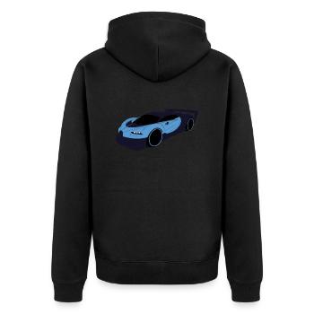 Voiture de sport Buga - Veste à capuche bio Premium Unisexe - noir - Dos - Nico (187cm)