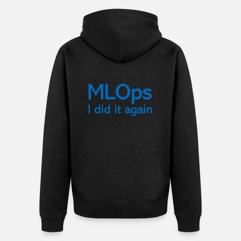MLOps Je l’ai refait - Veste à capuche bio Premium Unisexe - noir
