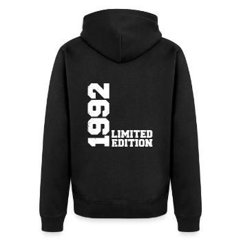 Cadeau Anniversaire Millésime 1992 Classique 1992 - Veste à capuche bio Premium Unisexe - noir - Dos - Nico (187cm)