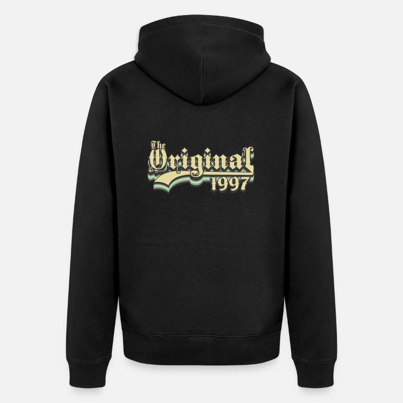 Né en 1997 l’original - Veste à capuche bio Premium Unisexe - noir