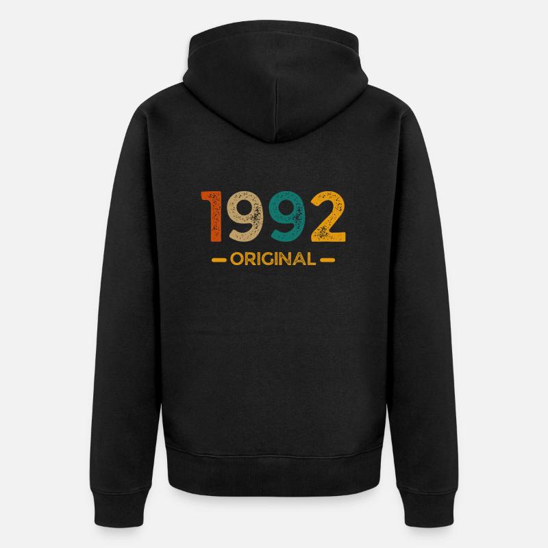1992 Original - Veste à capuche bio Premium Unisexe - noir