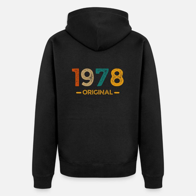 1978 Original - Veste à capuche bio Premium Unisexe - noir
