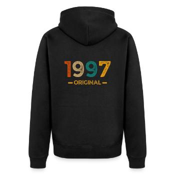 1997 Original - Veste à capuche bio Premium Unisexe - noir - Dos - Nico (187cm)