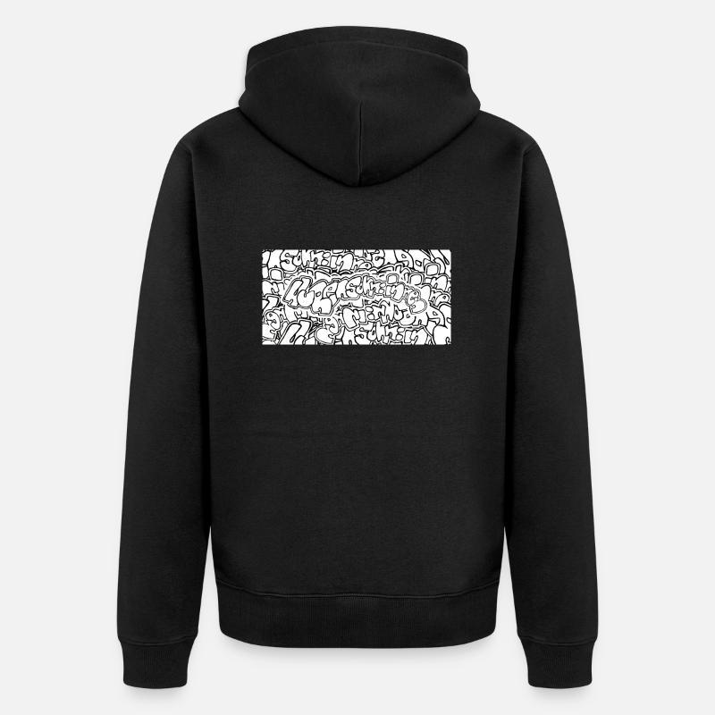 Graffiti Huansohn - Veste à capuche bio Premium Unisexe - noir
