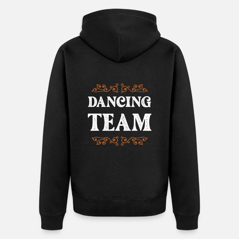 Équipe de danse - Veste à capuche bio Premium Unisexe - noir