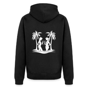 Palmiers Holiday Girls - Veste à capuche bio Premium Unisexe - noir - Dos - Nico (187cm)