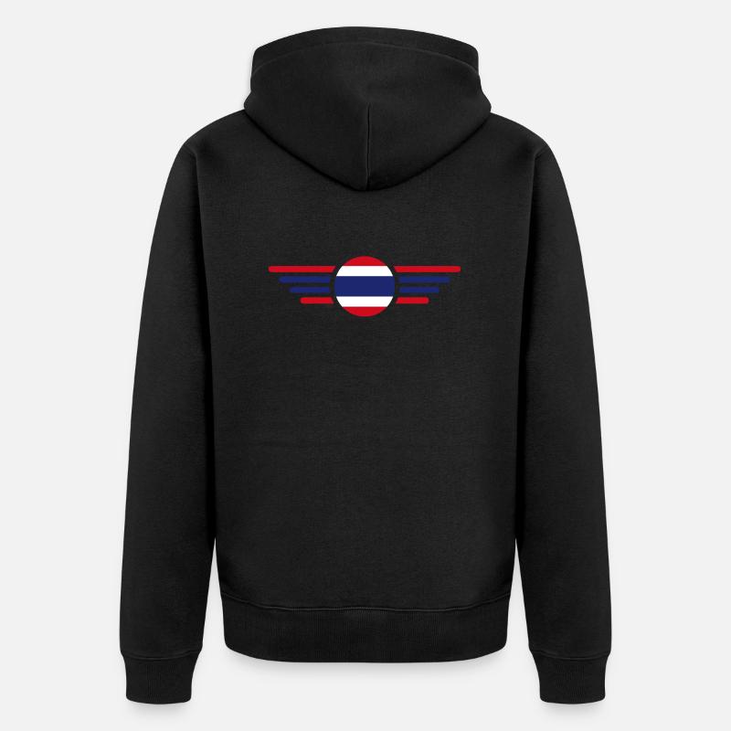Thaïlande - Veste à capuche bio Premium Unisexe - noir