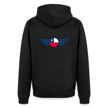 J’aime le Chili - Veste à capuche bio Premium Unisexe - noir - Dos - Nico (187cm)
