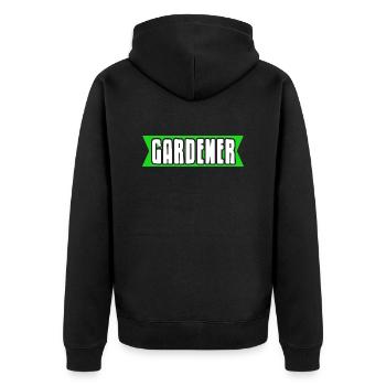 Cool Gardener Lover Designs T-Shirt Cadeau Cadeau - Veste à capuche bio Premium Unisexe - noir - Dos - Nico (187cm)