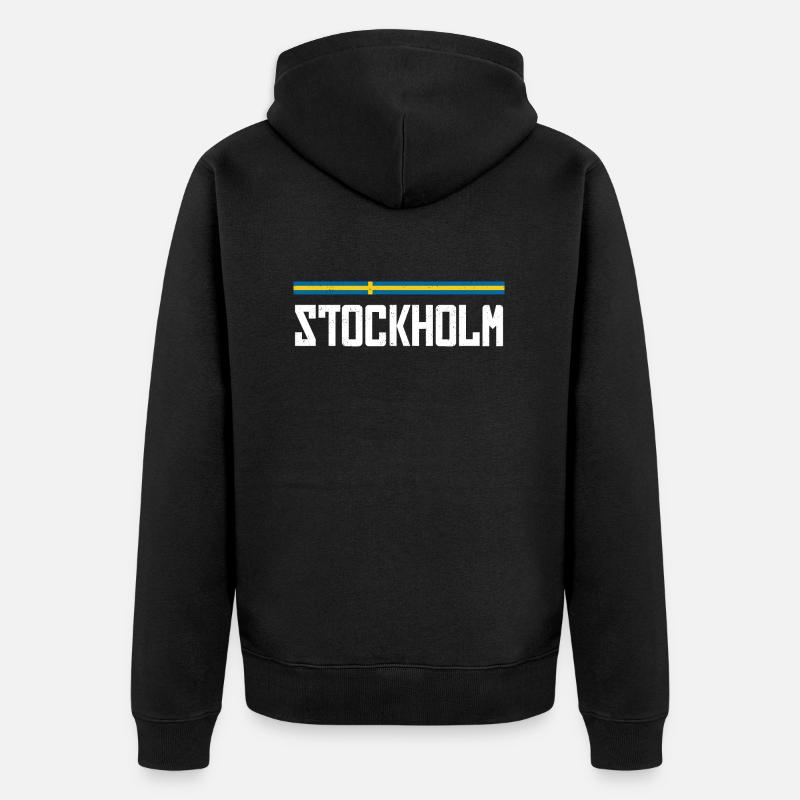 Stockholm - Veste à capuche bio Premium Unisexe - noir