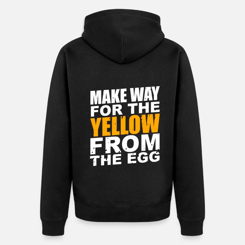 Le jaune de l’œuf - Veste à capuche bio Premium Unisexe - noir