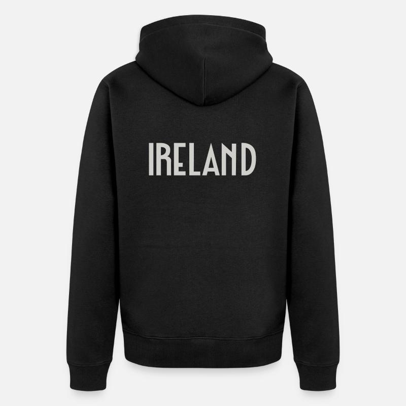 Irlande - Veste à capuche bio Premium Unisexe - noir