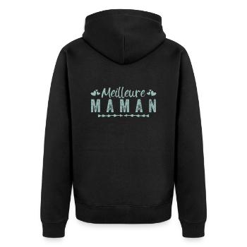 Meilleure Maman - Veste à capuche bio Premium Unisexe - noir - Dos - Nico (187cm)