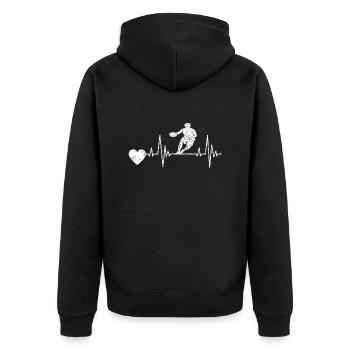 Basketball Basketball Player Basketball Team - Veste à capuche bio Premium Unisexe - noir - Dos - Nico (187cm)