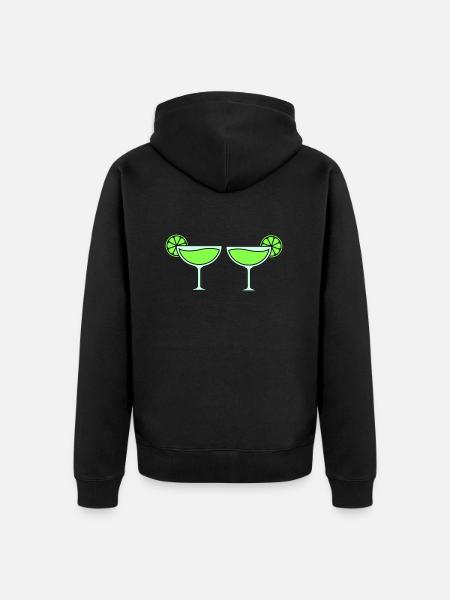 cocktails - Unisex Premium Bio Zip Hoodie - Schwarz
