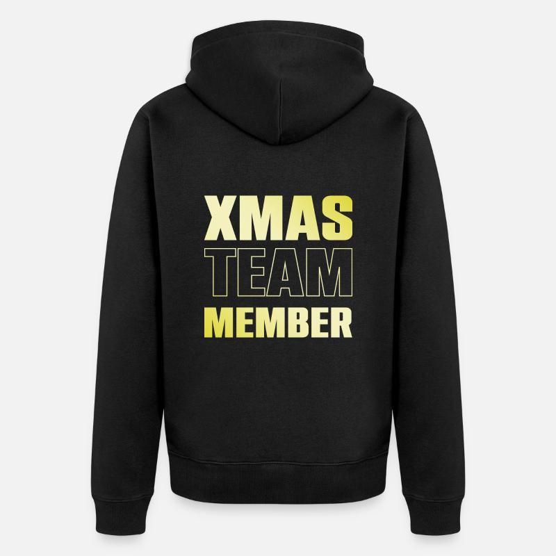 Équipe de Noël - Veste à capuche bio Premium Unisexe - noir