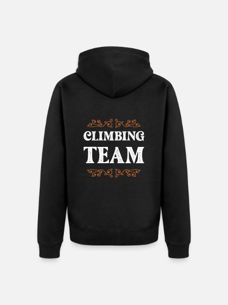Climbing Crew - Unisex Premium Organic Zip Hoodie - black