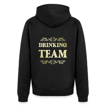 Équipe de boisson - Veste à capuche bio Premium Unisexe - noir - Dos - Nico (187cm)