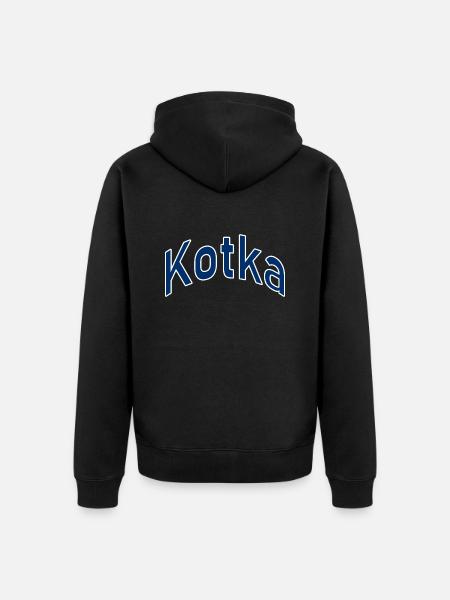 Kotka - Unisex Premium Organic Zip Hoodie - black