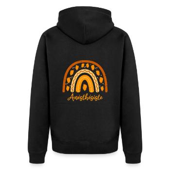 Elue meilleure anésthésiste | anésthésiste - Veste à capuche bio Premium Unisexe - noir - Dos - Nico (187cm)