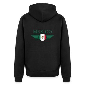 Mexique - Veste à capuche bio Premium Unisexe - noir - Dos - Nico (187cm)