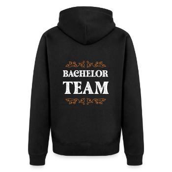 Équipage Bachelor - Veste à capuche bio Premium Unisexe - noir - Dos - Nico (187cm)
