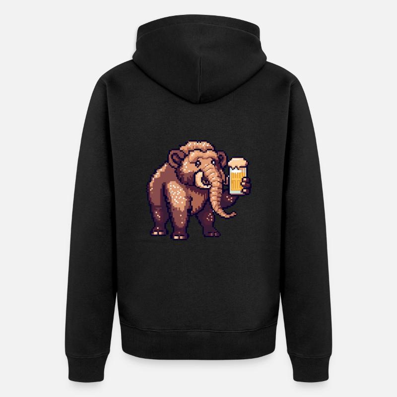 Bière Mammut Pixel - Veste à capuche bio Premium Unisexe - noir