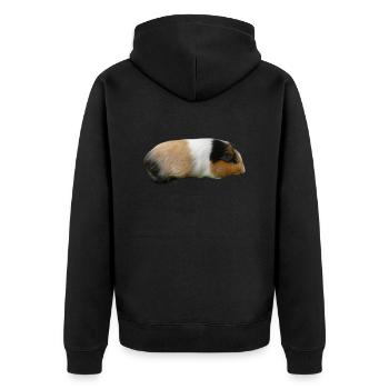 Cochon d’Inde Animal mignon Rongeur Cochon animal Cochon - Veste à capuche bio Premium Unisexe - noir - Dos - Nico (187cm)