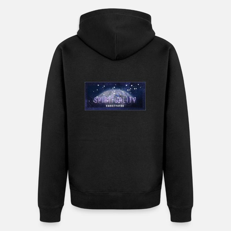 Thème spirituel « Planète » - Veste à capuche bio Premium Unisexe - undefined