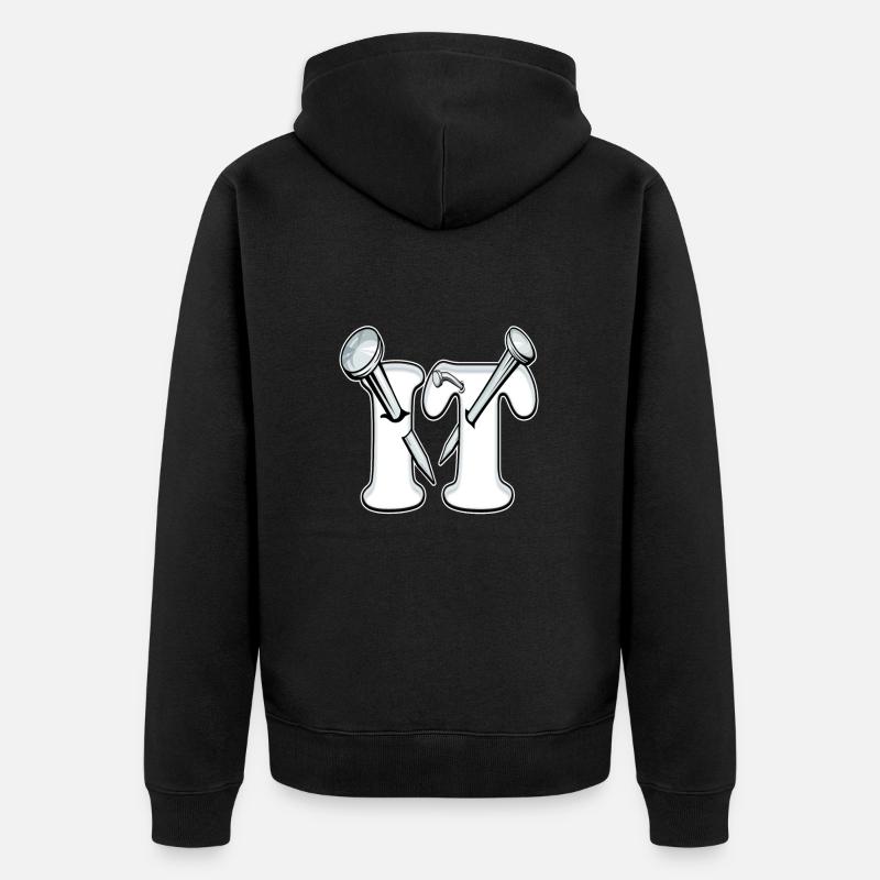 Surdoué - Littéralement cloué - Veste à capuche bio Premium Unisexe - noir