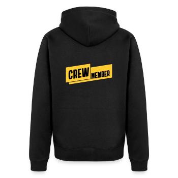 Membre de l’équipe CREW Équipe Groupe Sélection de l’équipe - Veste à capuche bio Premium Unisexe - noir - Dos - Nico (187cm)