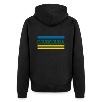 Djurdjura - Veste à capuche bio Premium Unisexe - noir - Dos - Nico (187cm)