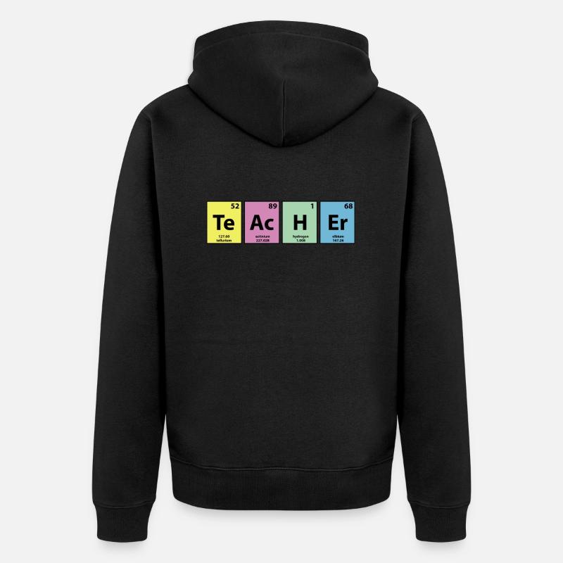 Élément enseignant - Veste à capuche bio Premium Unisexe - noir