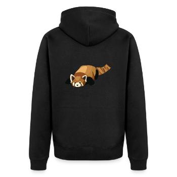 Panda Roux - Veste à capuche bio Premium Unisexe - noir - Dos - Nico (187cm)