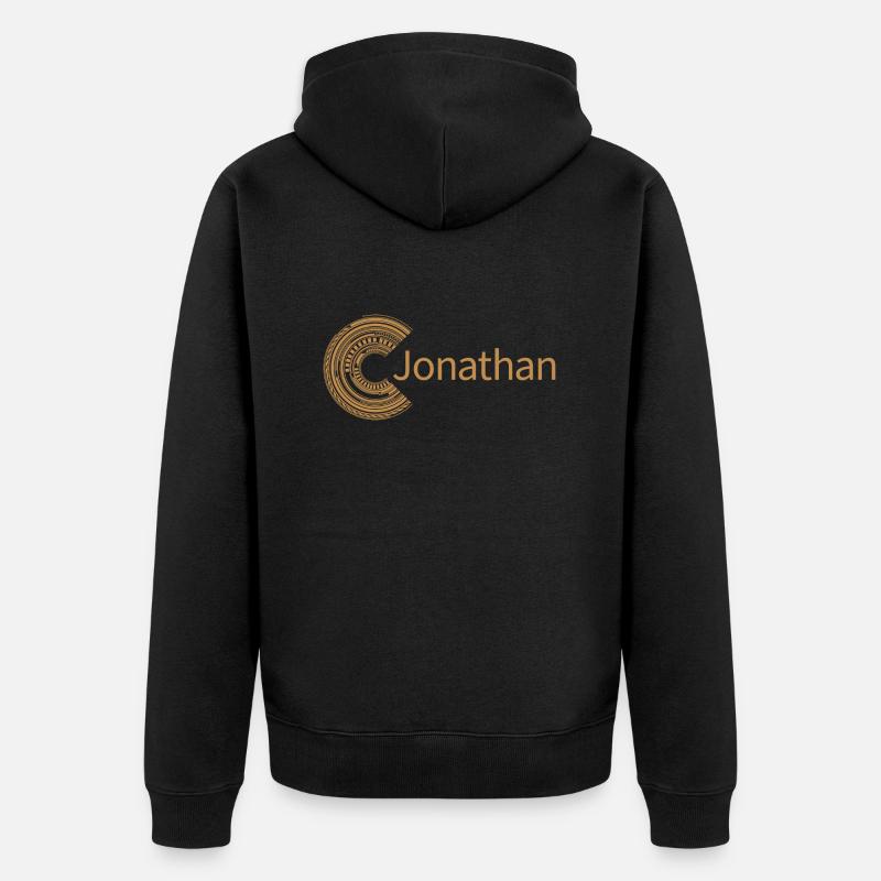 Pour Jonathan - Veste à capuche bio Premium Unisexe - noir