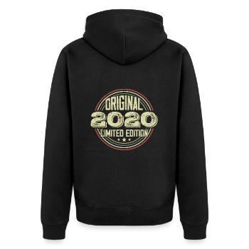 2020 Birthday celebrations, a legendary vintage - Unisex Premium Organic Zip Hoodie - black - Back - Nico (187cm)