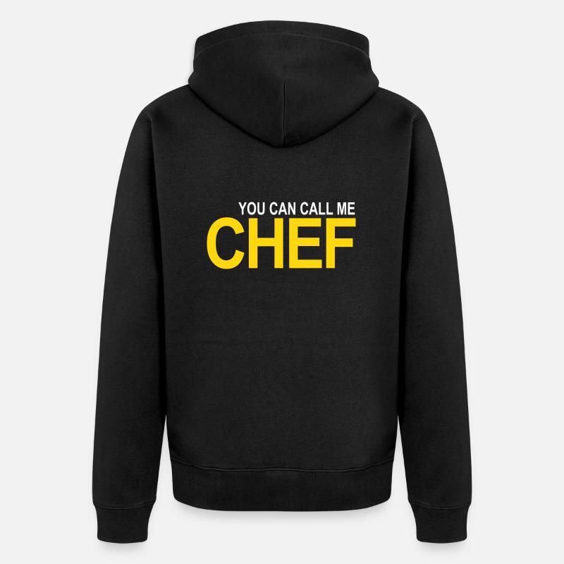 Appelez-moi Chef - Veste à capuche bio Premium Unisexe - noir