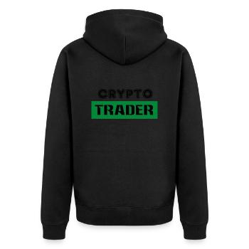 Bitcoin Trading Crypto Stocks - Veste à capuche bio Premium Unisexe - noir - Dos - Nico (187cm)