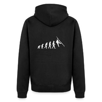 Evolution Escalade Bloc - Veste à capuche bio Premium Unisexe - noir - Dos - Nico (187cm)