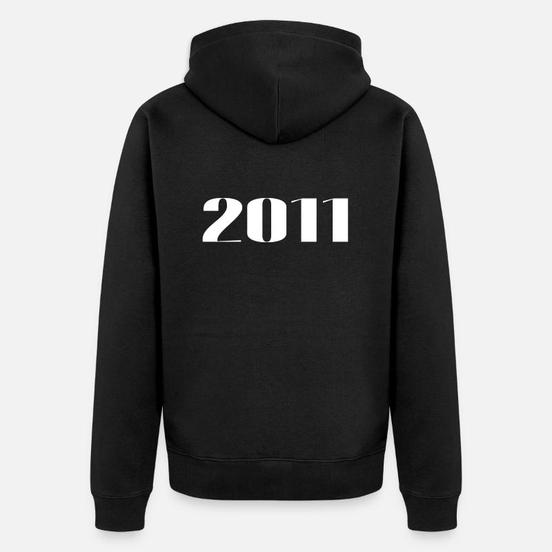 2011 - Cadeau né en 2011 - Veste à capuche bio Premium Unisexe - noir