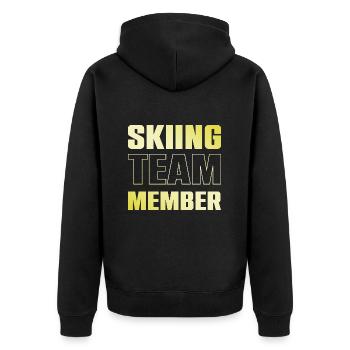 Équipe de ski - Veste à capuche bio Premium Unisexe - noir - Dos - Nico (187cm)