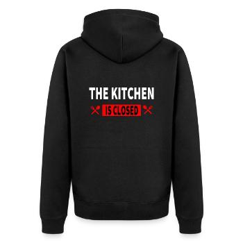 Cuisine - Veste à capuche bio Premium Unisexe - noir - Dos - Nico (187cm)