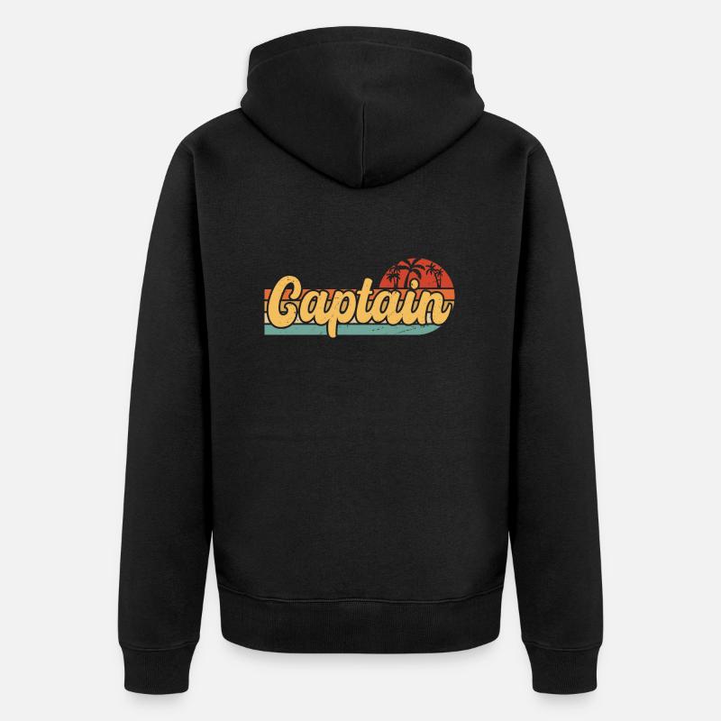 Capitaine Cadeau - Veste à capuche bio Premium Unisexe - noir